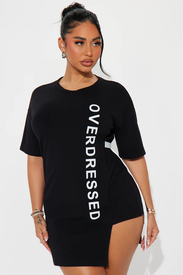 Overdressed Tunic Top - Black/White